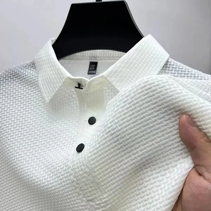 T-Shirt Polo in Bambù Traspirante