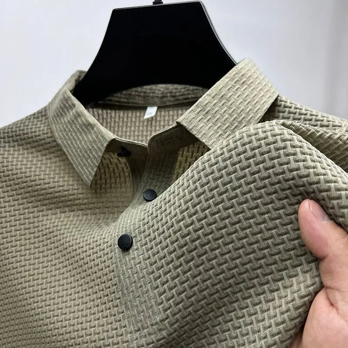 T-Shirt Polo in Bambù Traspirante