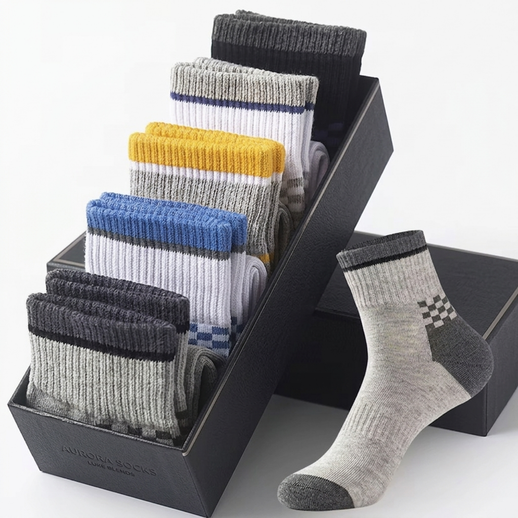 Minesoya™ Calze in Bamboo Traspiranti | 5 Paia