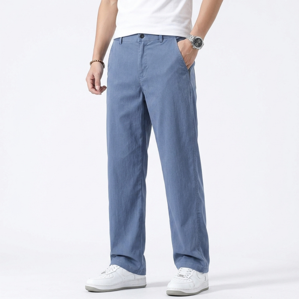 Minesoya™ Pantaloni Uomo in Lyocell | Freschi, Morbidi e Traspiranti