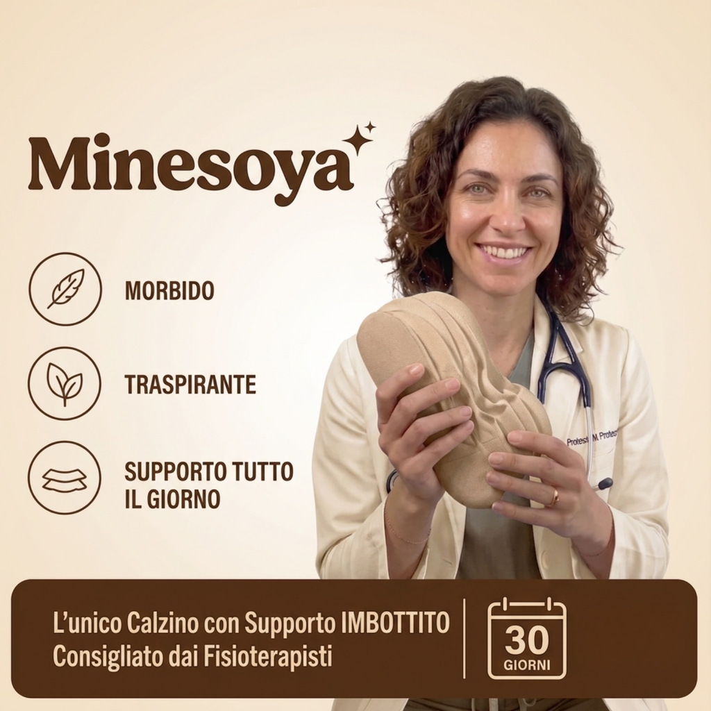 Minesoya™ Calzini Invisibili con Cuscinetto Plantare