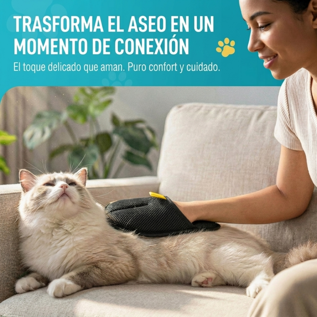 Guante Quitapelos para Perros y Gatos