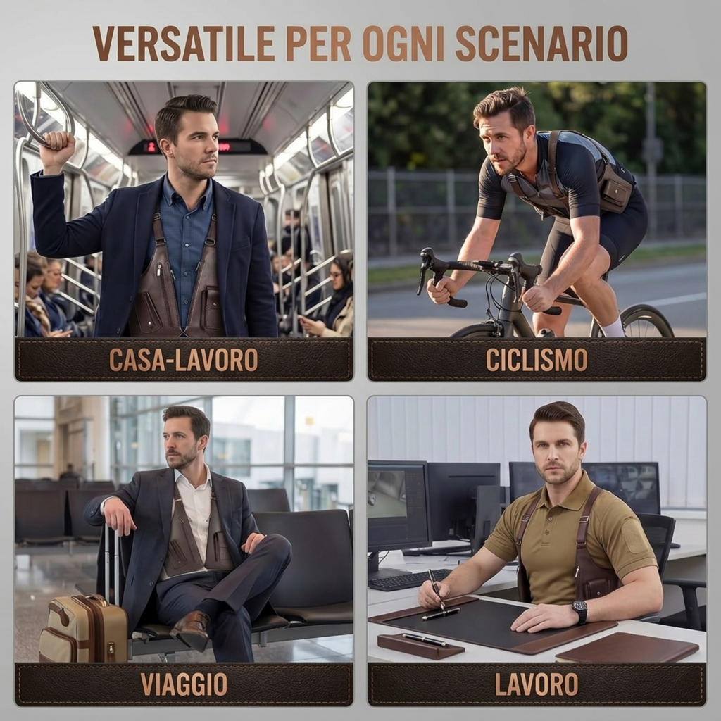 Minesoya® Borsa Sottobraccio Antifurto